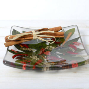 Square plate "VELA" Chili Collection